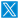 A blue and black x in a square Description automatically generated